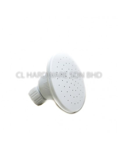 4" 4108 WHITE PLASTIC SHOWER ROSE [TECHPLAS]