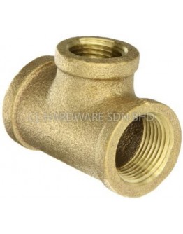 20MM X 25MM X 20MM P.A. BRASS REDUCING TEE
