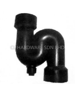 1 1/4" PLASTIC S-TRAP (WHITE) [TECHPLAS]