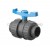 1" PVC DOUBLE UNION BALL CHECK VALVE (THREADED END) [LD VALVE]