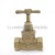1/2" BRASS HEAVY DUTY FLANGE STOP COCK [CITY]