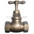 1" BRASS LIGHT DUTY STOP COCK (HALF CHROME) [CITY]