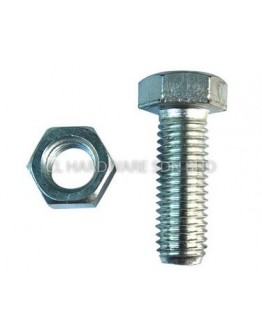 3/8" X 7" MS BOLT & NUT (GALVANISED)