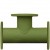 114.3MM X 3" MSCL AF PN16 TEE (PAINTED) [PAU TATT]
