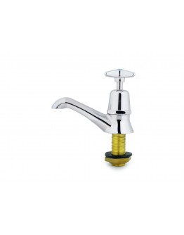 1/2" BRASS X-HANDLE PILLAR TAP (CHROME PLATED) [CITY]