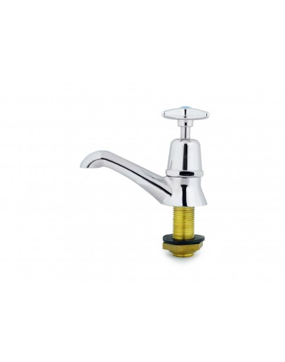 1/2" BRASS X-HANDLE PILLAR TAP (CHROME PLATED) [CITY]