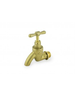 1/2" ART502 BRASS DIAMOND-HANDLE BIB TAP [CITY]