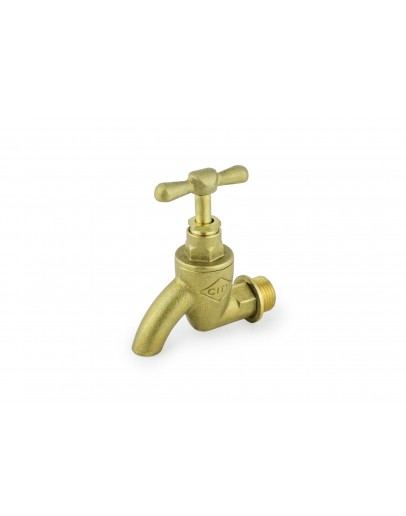 1/2" ART502 BRASS DIAMOND-HANDLE BIB TAP [CITY]