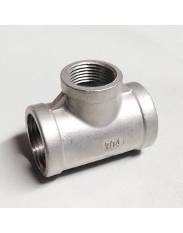 1" X 3/8" SS304 REDUCING TEE (NON SIRIM) [FKK]