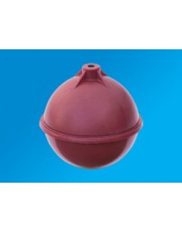 1" 1030 L/D PLASTIC BALL (RED) [TECHPLAS]