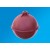 1" 1030 L/D PLASTIC BALL (RED) [TECHPLAS]