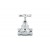 1/2" BRASS T-HANDLE STOP COCK (CHROME PLATED) [CITY]