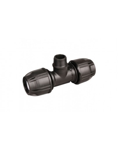25MM X 3/4" X 1/2" HDPE MALE TEE [HANSEN]