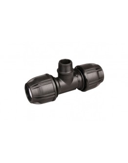 32MM X 1/2' X 1/2" HDPE MALE TEE [HANSEN]