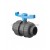 1 1/4" PVC DOUBLE UNION BALL CHECK VALVE (THREADED END) [LD VALVE]
