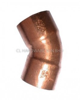 54MM X 45° COPPER WELDING ELBOW C X C 606 (BS2871) [CONEX]