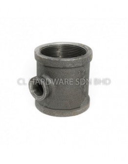 1/4" X 3/8" STEAM REDUCING TEE (BSEN10255) [FKK]