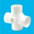 8" X 4" UPVC CROSS TEE [LESSO]