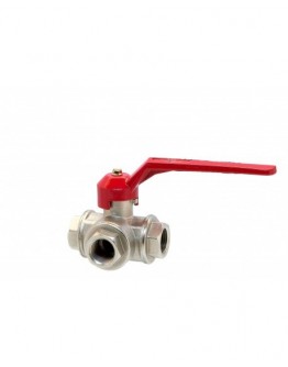 1 1/2" BRASS THREE-WAY BALL VALVE [BELLO]