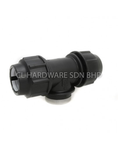 25MM X 1/2" HDPE FEMALE TEE [PENGUIN]