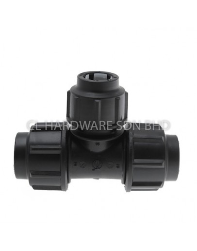 25MM X 20MM HDPE REDUCING TEE [PENGUIN]