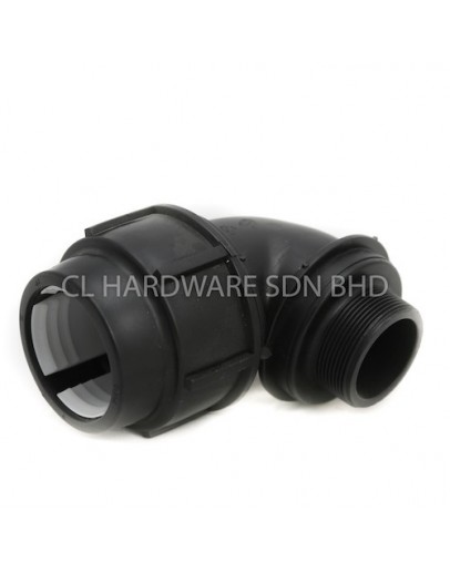 20MM X 1/2" HDPE MALE BEND [PENGUIN]