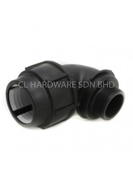 25MM X 1/2" HDPE MALE BEND [PENGUIN]