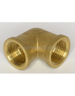 16MM X 1/2" P.A. BRASS FEMALE ELBOW