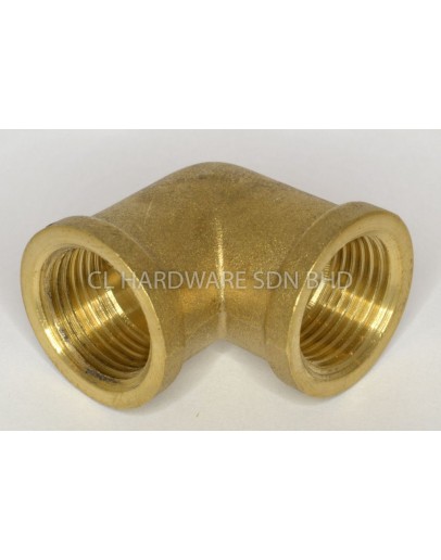 25MM X 3/4" P.A. BRASS FEMALE ELBOW
