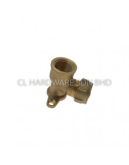 15MM COPPER WELDING WALL PLATE ELBOW [CONEX]