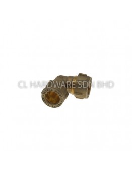 22MM COPPER COMPRESSION P/T ELBOW (BSEN1057) [CONEX]