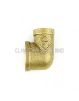 25MM P.A. BRASS ELBOW