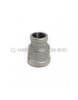 1 1/2" X 1 1/4" SS304 REDUCER (THREADED) (NON SIRIM) [FKK]