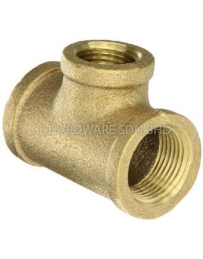 20MM X 16MM P.A. BRASS REDUCING TEE