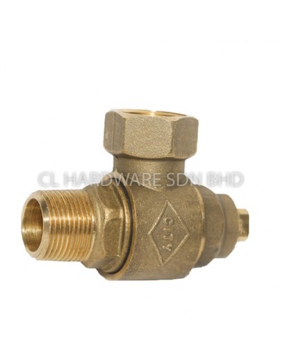 3/4" BRASS FERRULE COCK [CITY]