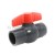 1 1/2" PVC HANDLE BALL VALVE (SOCKET END) [LD VALVE]