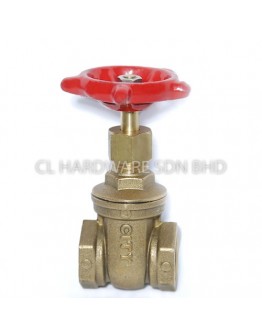 1/2" BRASS PN16 GATE VALVE [CITY]