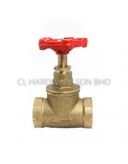 1 1/4" BRASS HEAVY DUTY STOP COCK [CITY]