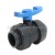 1 1/2" PVC DOUBLE UNION BALL VALVE (SOCKET END) [LD VALVE]