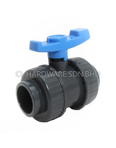 3/4" PVC DOUBLE UNION BALL VALVE (SOCKET END) [LD VALVE]