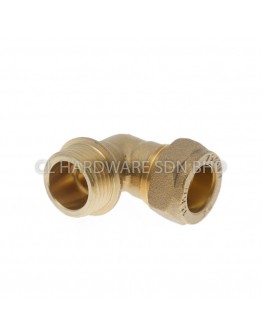 22MM COPPER COMPRESSION VALVE ELBOW (BSEN1057) [CONEX]