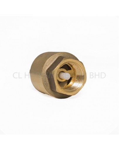 1" BRASS SPRING CHECK VALVE [CITY]
