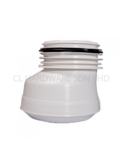 4" X 1" UPVC W.C FLEXIBLE OFFSET CONNECTOR [TECHPLAS]