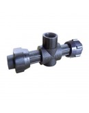 25MM X 25MM X 1/2" HDPE FEMALE TEE [HANSEN]