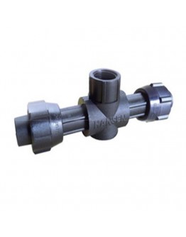 25MM X 25MM X 1/2" HDPE FEMALE TEE [HANSEN]