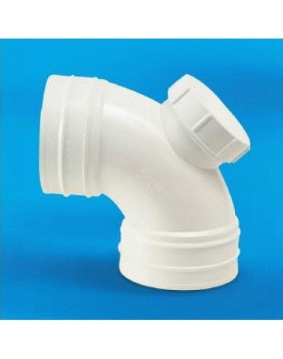 4" X 90° UPVC WC CONNECTING BEND IO [BBB]