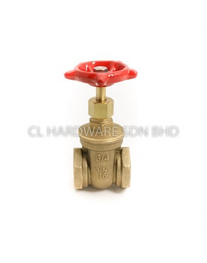 1 1/2" BRASS PN16 GATE VALVE [BELLO]