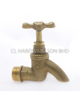 1/2" BRASS LIGHT DUTY BIB TAP [CITY]