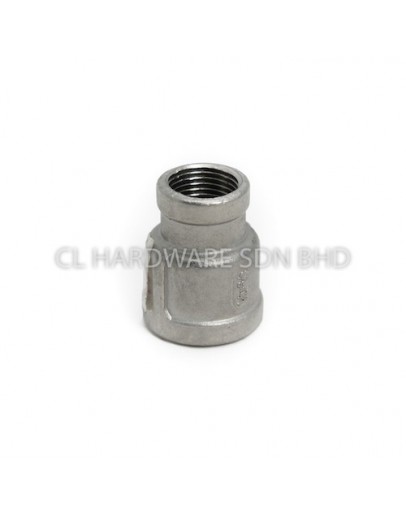 1 1/4" X 3/4" SS304 REDUCER (THREADED) (NON SIRIM) [FKK]