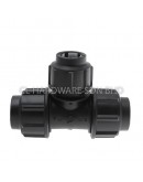 75MM X 50MM HDPE REDUCING TEE [PENGUIN]
